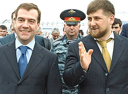 RUSSIA-CHECHNYA-KADYROV-MEDVEDEV