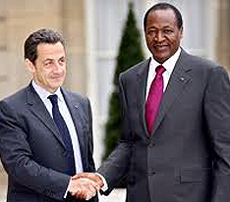 Compaoré con Sarkozy