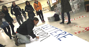 ROMA: UNIVERSITA' OCCUPATE, UNA NOTTE ALLA SAPIENZA