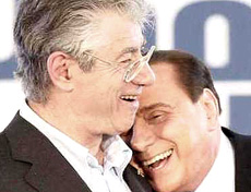 Bossi e Berlusconi