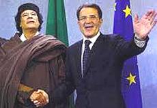 Prodi e Gheddafi