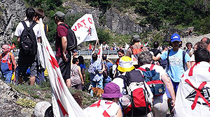 corteo No-Tav a Chiomonte