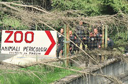 Zoo: il cartello che dileggia gli agenti