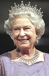 la regina Elisabetta d'Inghilterra
