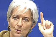 Christine Lagarde, direttrice del Fondo Monetario Internazionale