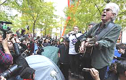 David Crosby e Graham Nash a Occupy Wall Street