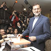 Mariano Rajoy, trionfatore delle elezioni in Spagna