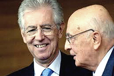 Monti e Napolitano