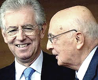 Monti e Napolitano