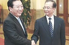 Wen Jiabao e Yoshihiko Noda