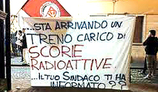 nucleare treno proteste