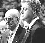 Andreas Papandreou con Bill Clinton