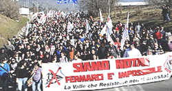 L'imponente manifestazione del 25 febbraio