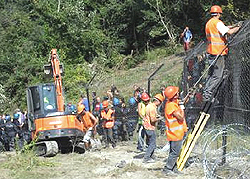 La militarizzazione dei terreni di Chiomonte