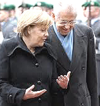 Merkel e Monti