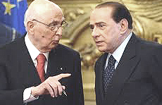 Napolitano e Berlusconi