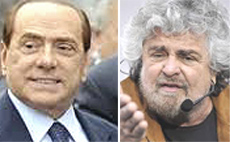 Berlusconi e Grillo