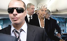 Sullo sfondo, Christine Lagarde