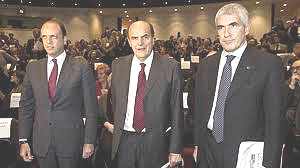 Alfano, Bersani e Casini