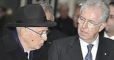 Napolitano e Monti