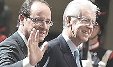 Hollande e Monti