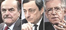 Bersani, Monti e Draghi