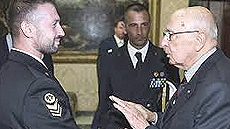 I due marò con Napolitano