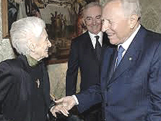 La Montalcini con Ciampi