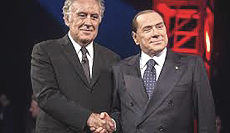 Santoro e Berlusconi 