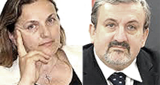 Laura Puppato e Michele Emiliano