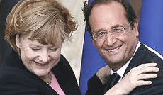 Merkel e Hollande