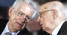 Monti e Napolitano