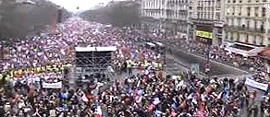 Parigi, la manifestazione oceanica del 24 marzo