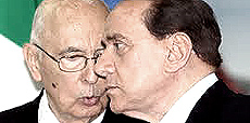 Napolitano e Berlusconi