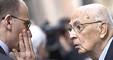 Letta e Napolitano