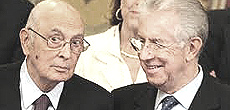 Napolitano e Monti