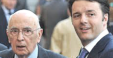 Napolitano e Renzi