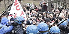 No-Tav a contatto con la polizia