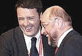 Renzi e il suo euro-candidato Schulz