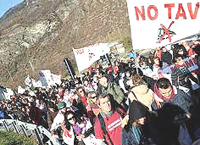 La protesta No-Tav