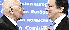 Napolitano e Barroso