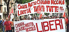 No Tav liberi, corteo