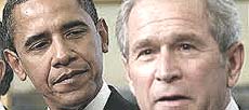 Obama e Bush