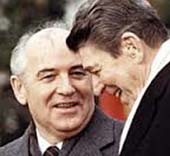 Gorbaciov e Reagan