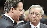 Cameron, unico leader a opporsi a Juncker