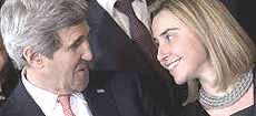 La Mogherini con John Kerry