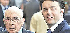 Napolitano e Renzi