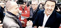 Valter Piscedda con Renzi