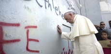 Bergoglio e il muro che separa Palestina e Israele