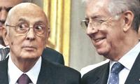 Napolitano e Monti